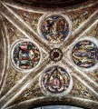 The ceiling with four medallions Renaissance Pietro Perugino